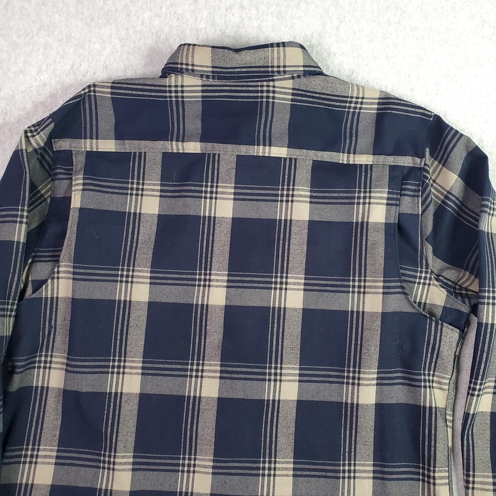 Roark Shirt Mens Large Blue Plaid Flannel Snap Front Long Sleeve Classic RW452 - Picture 6 of 14